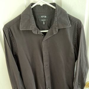 APT 9 Slim Fit Black Dress Shirt